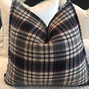 22x22 pillowcase, flannel, plaid FOUR. BRAND NEW WITH TAGS